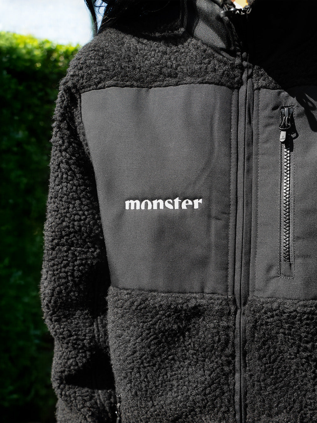 Fleecetröja Powered By Monster Black