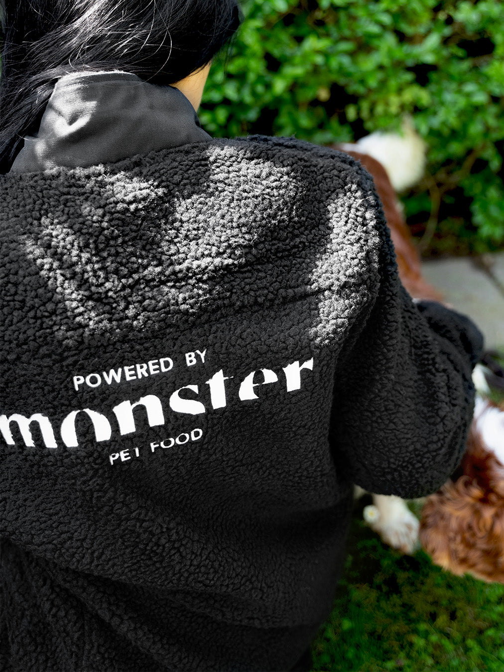 Fleecetröja Powered By Monster Black