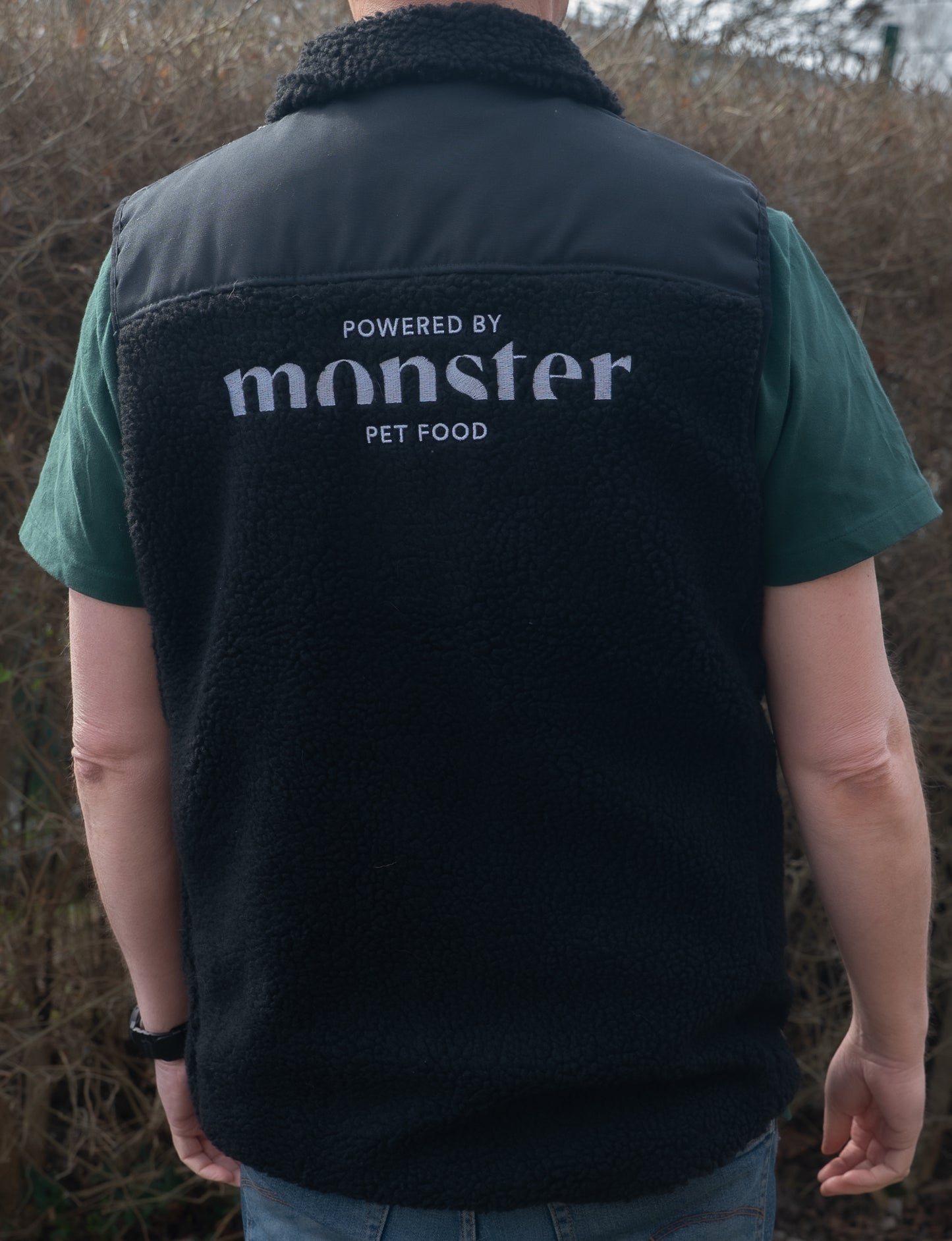 Fleeceväst Powered By Monster Black