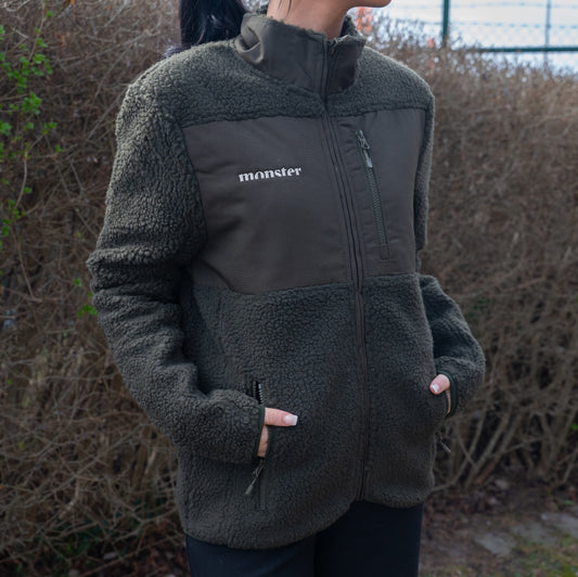 Fleecetröja Pet Food Monster Olive