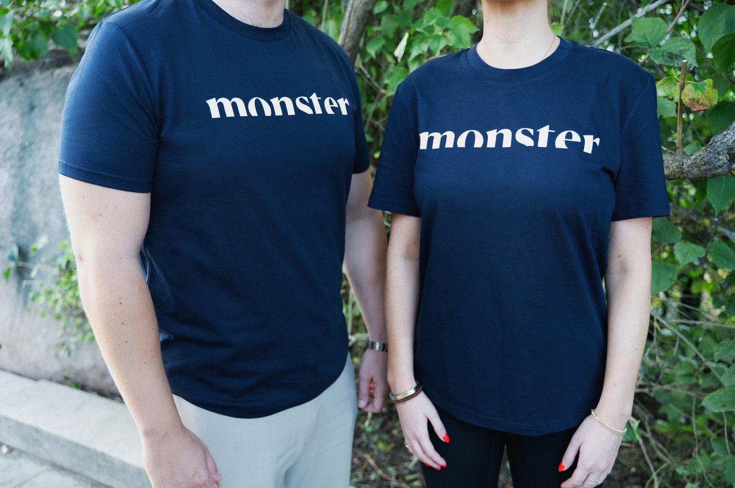 T-shirt Navy Monster