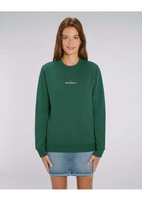 Sweatshirt I'm a Monster Bottle green