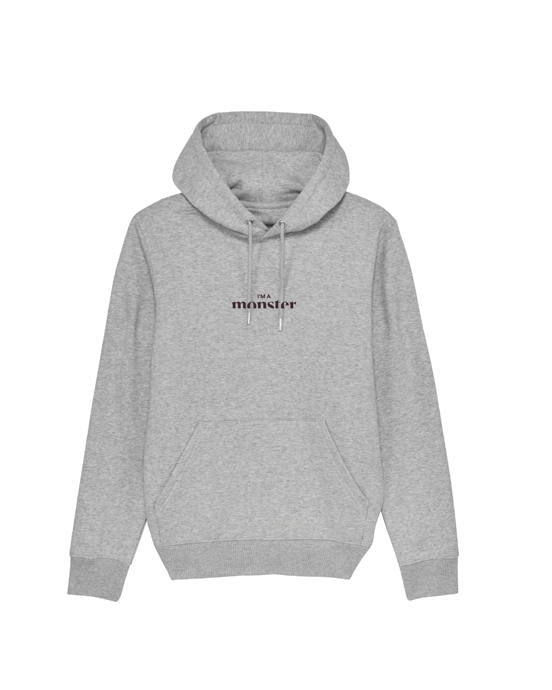 Hoodie I'm a Monster Heather grey