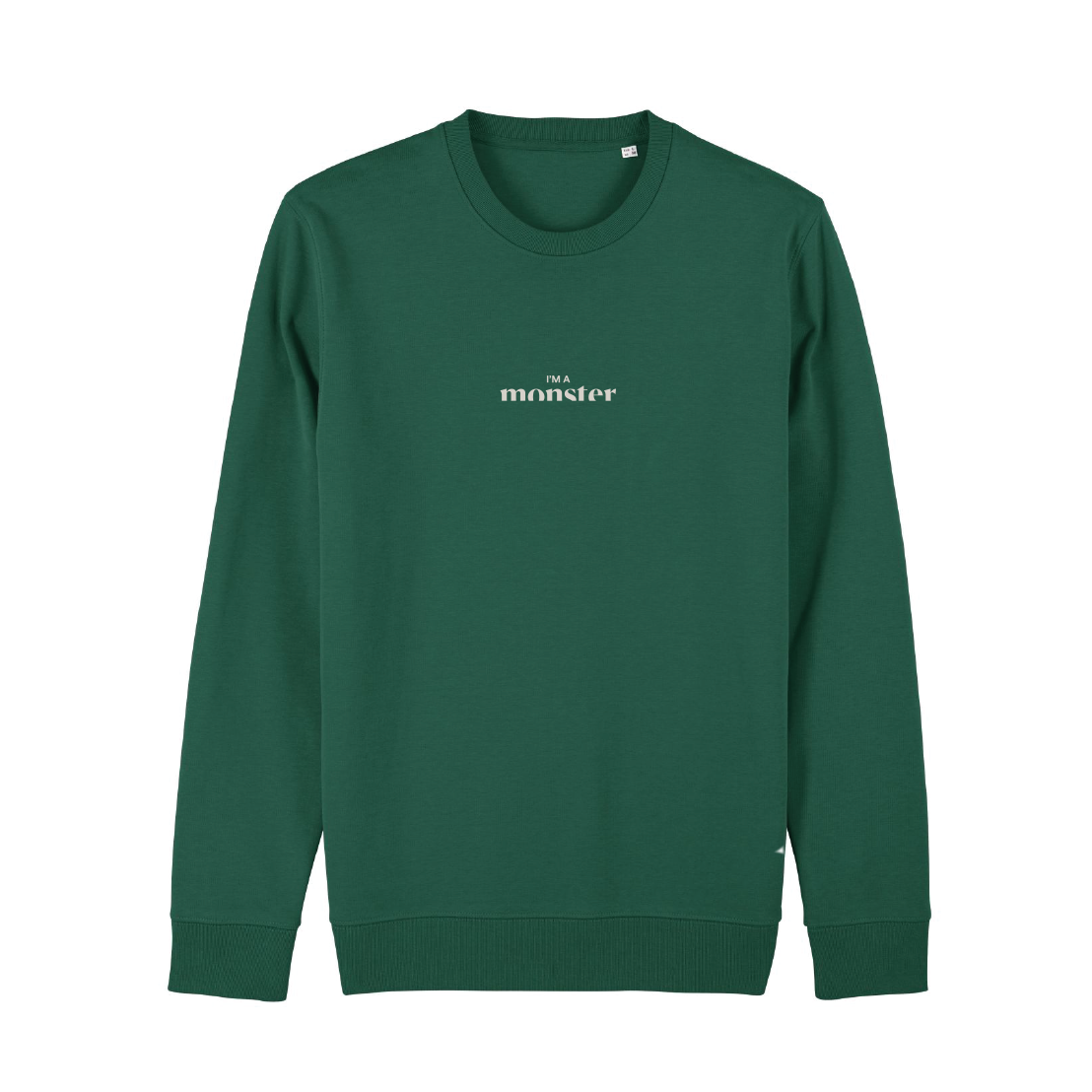 Sweatshirt I'm a Monster Bottle green